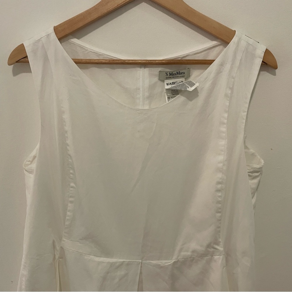MaxMara White Maxi Dress